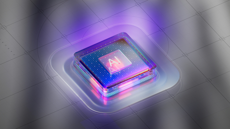 AI labeled 3D styled microchip